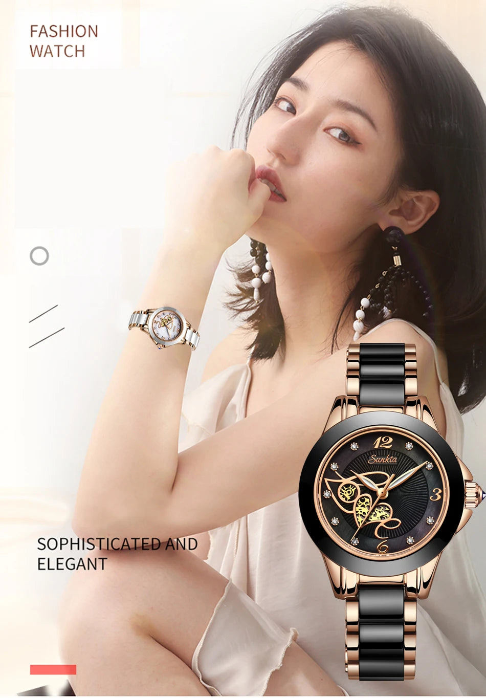 Sunkta Luxury Women Watches