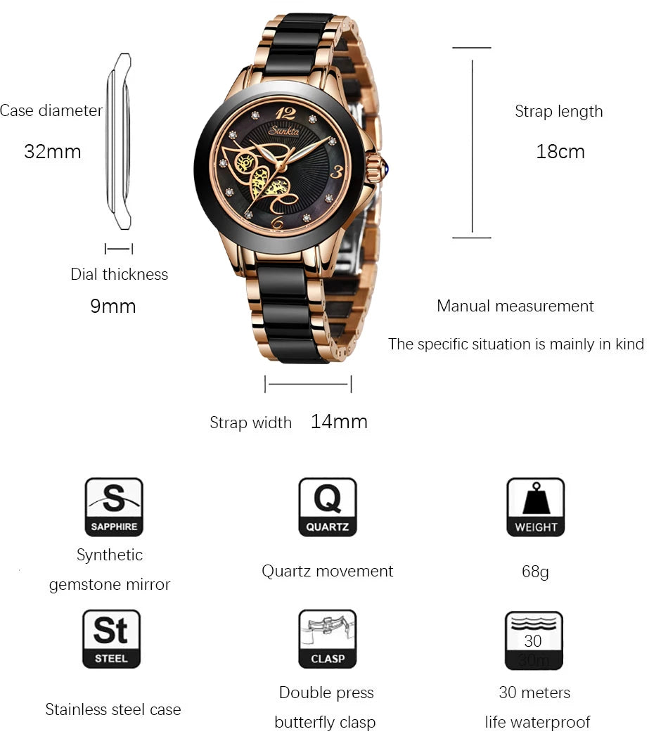 Sunkta Luxury Women Watches