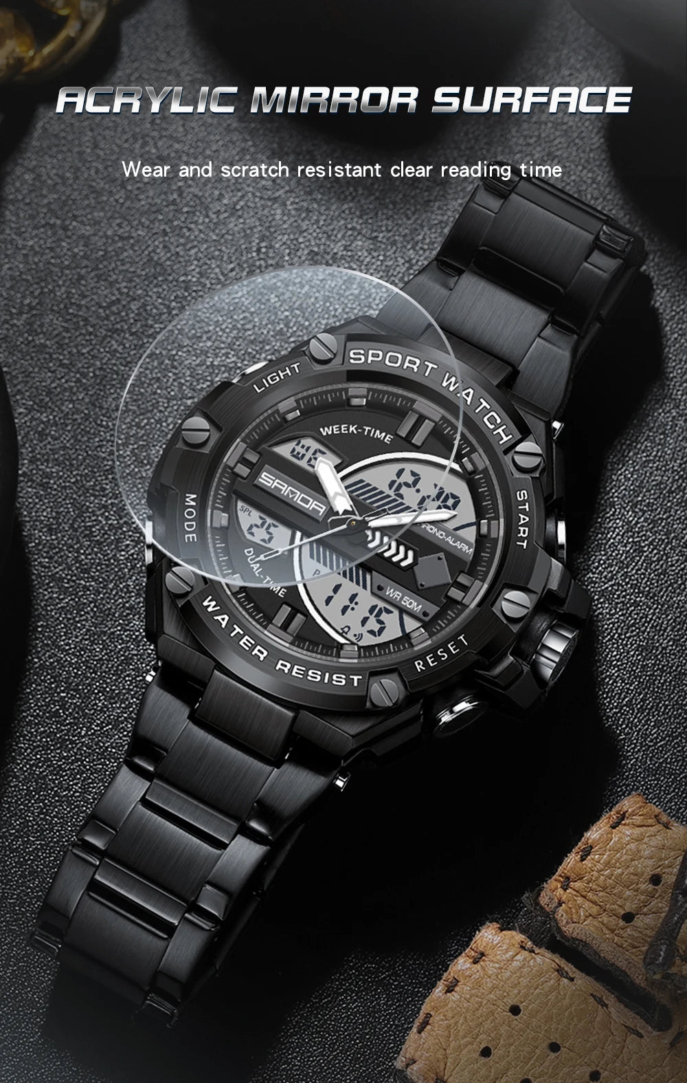 Dragon and Tiger Sport Watch by Sanda