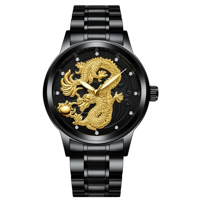 Couple Golden Dragon Watch