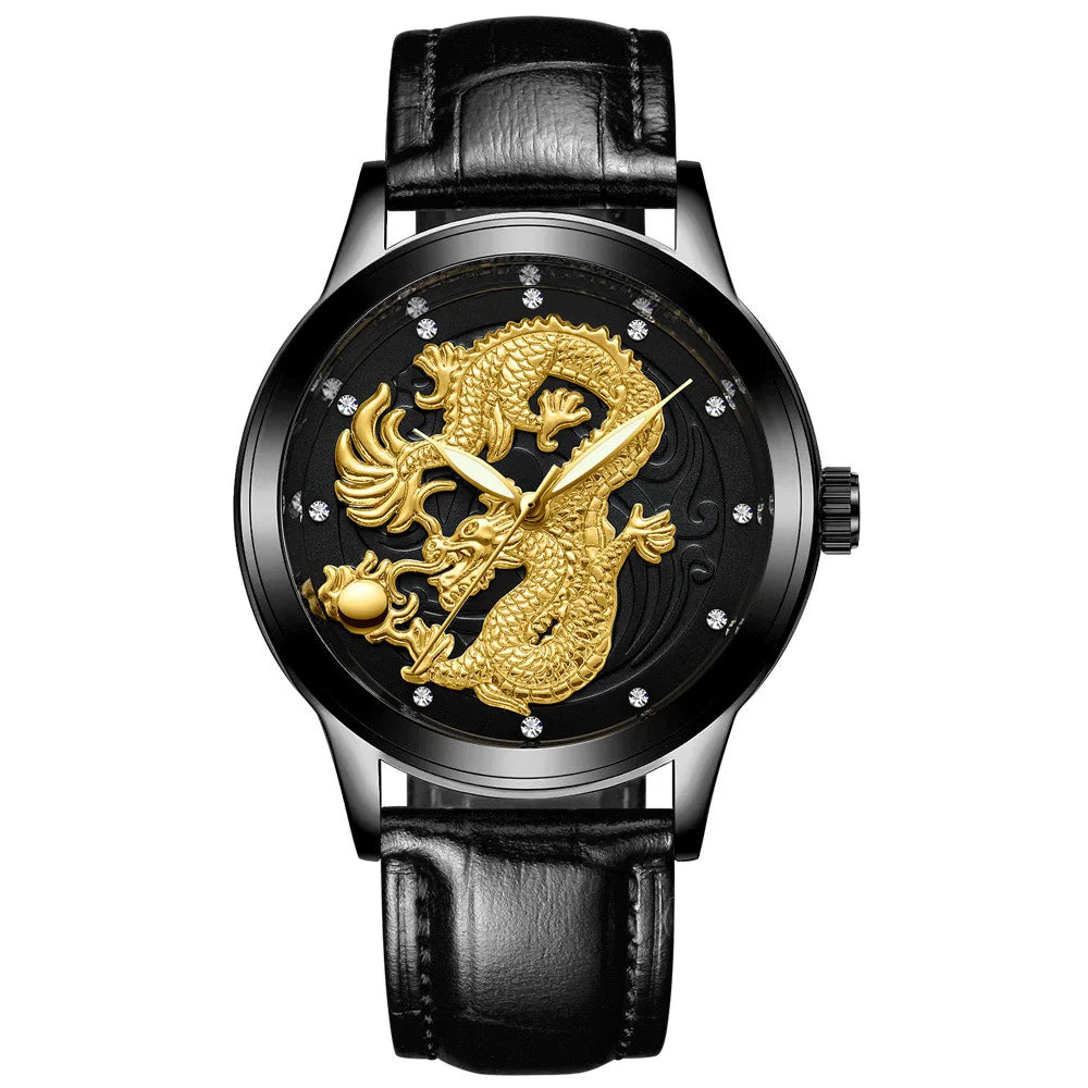 Couple Golden Dragon Watch