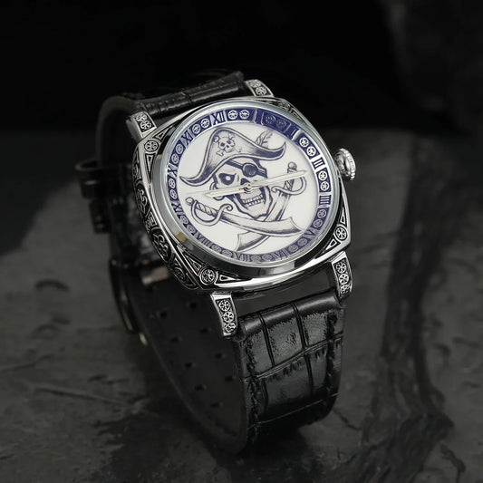 Engraved Vintage Pirates Watch