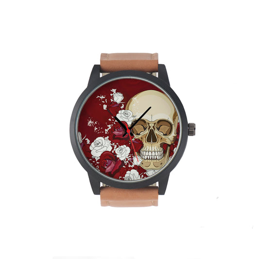 Skull and Flowers Watch