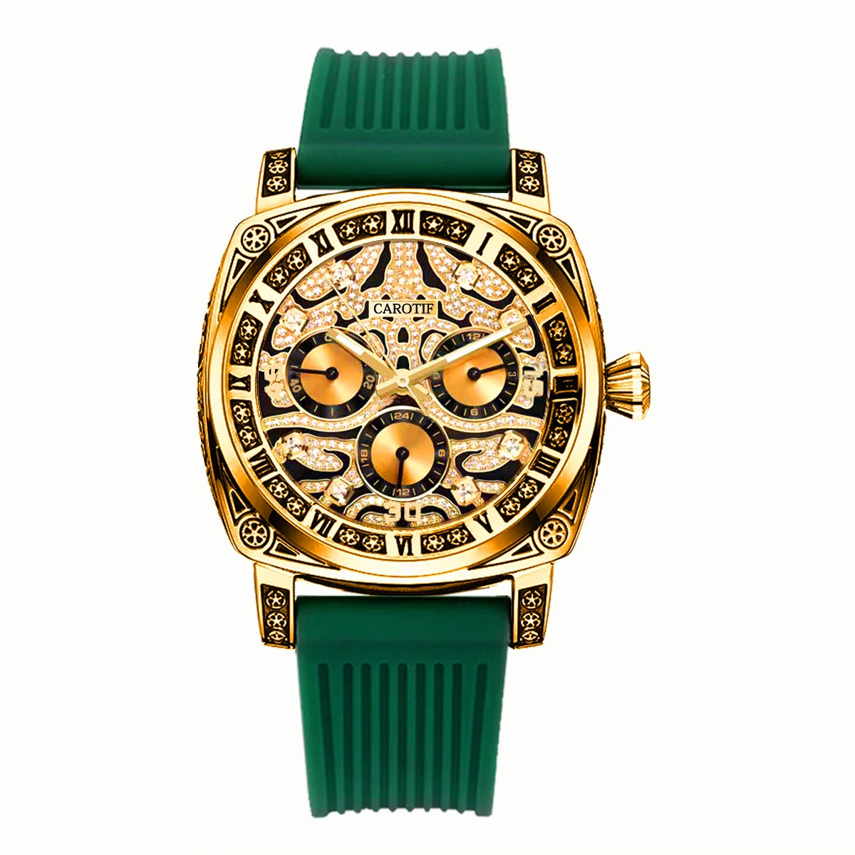 Green Business Tiger Face Watch